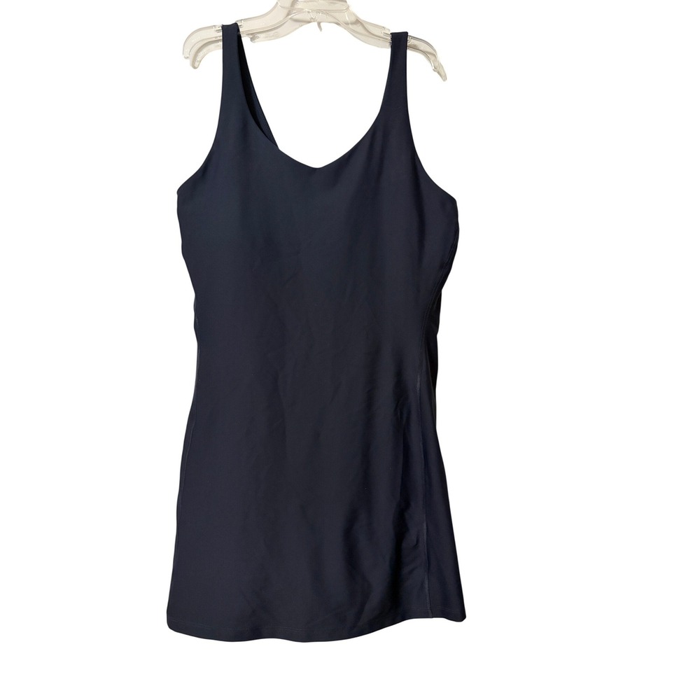 Old Navy Active Powersoft Go-Dry Exercise Dress Dusk Navy L Tall Built-in Shorts